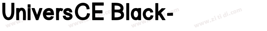 UniversCE Black字体转换